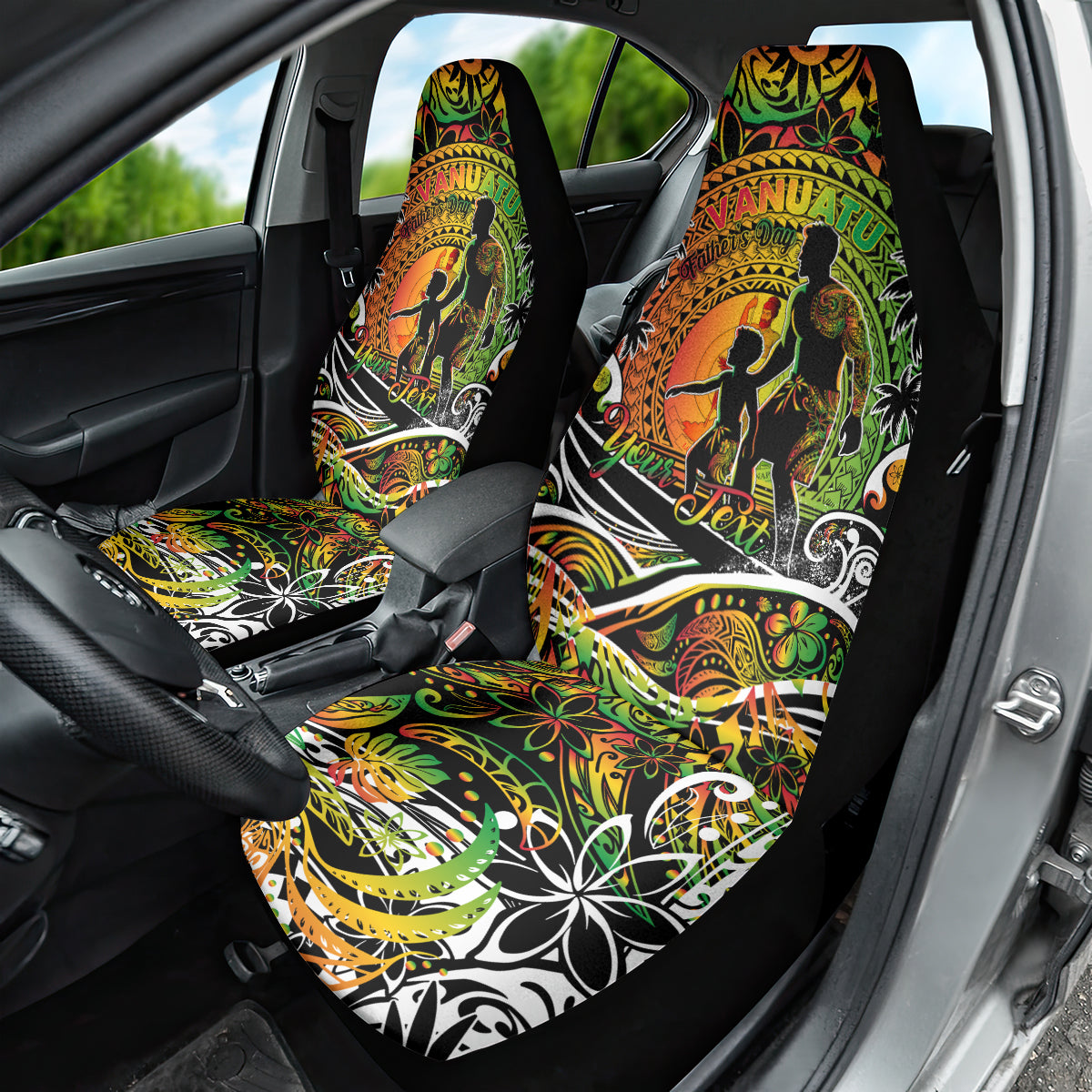 Father's Day Vanuatu Car Seat Cover Special Dad Polynesia Paradise DT02 - Polynesian Pride