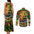 Father's Day Vanuatu Couples Matching Tank Maxi Dress and Long Sleeve Button Shirt Special Dad Polynesia Paradise