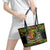 Father's Day Vanuatu Leather Tote Bag Special Dad Polynesia Paradise