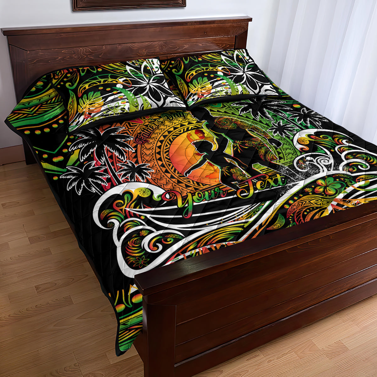 Father's Day Vanuatu Quilt Bed Set Special Dad Polynesia Paradise DT02 - Polynesian Pride