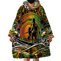 Father's Day Vanuatu Wearable Blanket Hoodie Special Dad Polynesia Paradise DT02 - Polynesian Pride