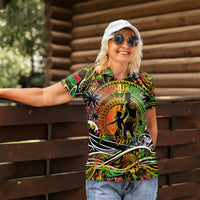 Father's Day Vanuatu Women Polo Shirt Special Dad Polynesia Paradise DT02 - Polynesian Pride