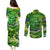 Father's Day Cook Islands Couples Matching Puletasi and Long Sleeve Button Shirt Special Dad Polynesia Paradise