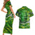 Father's Day Cook Islands Couples Matching Short Sleeve Bodycon Dress and Hawaiian Shirt Special Dad Polynesia Paradise