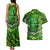 Father's Day Cook Islands Couples Matching Tank Maxi Dress and Hawaiian Shirt Special Dad Polynesia Paradise