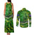 Father's Day Cook Islands Couples Matching Tank Maxi Dress and Long Sleeve Button Shirt Special Dad Polynesia Paradise