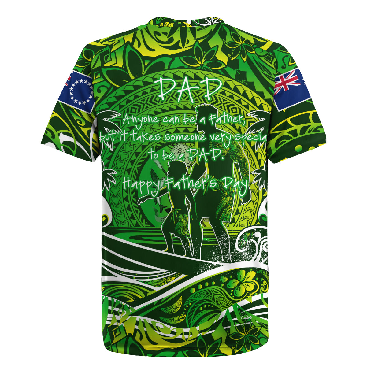 Father's Day Cook Islands Rugby Jersey Special Dad Polynesia Paradise DT02 - Polynesian Pride