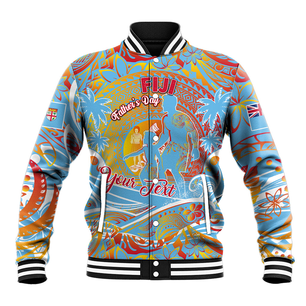 Father's Day Fiji Baseball Jacket Special Dad Polynesia Paradise DT02 Unisex Red - Polynesian Pride
