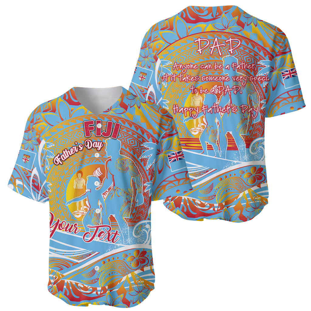 Father's Day Fiji Baseball Jersey Special Dad Polynesia Paradise DT02 - Polynesian Pride
