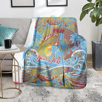 Father's Day Fiji Blanket Special Dad Polynesia Paradise DT02 - Polynesian Pride