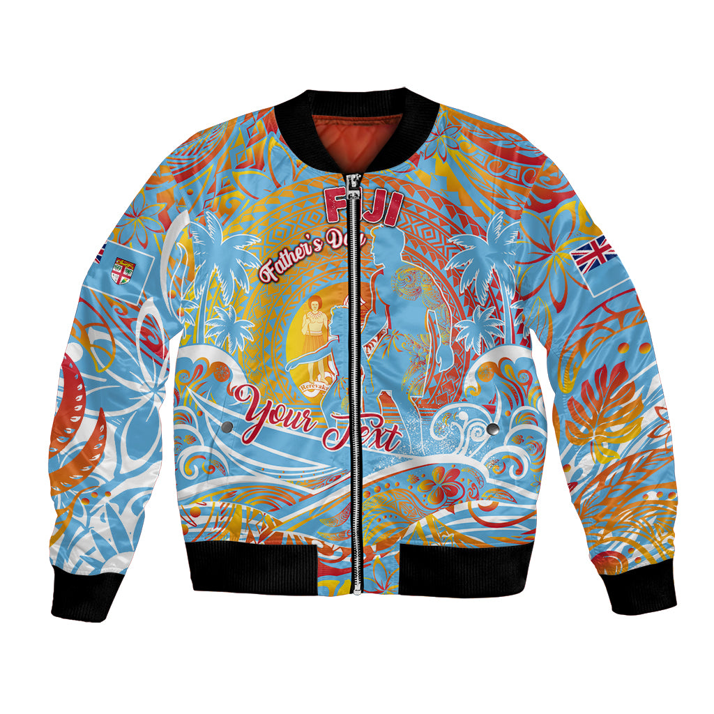Father's Day Fiji Bomber Jacket Special Dad Polynesia Paradise DT02 Unisex Red - Polynesian Pride