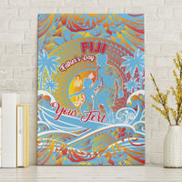Father's Day Fiji Canvas Wall Art Special Dad Polynesia Paradise DT02 Without Frame Red - Polynesian Pride