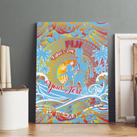 Father's Day Fiji Canvas Wall Art Special Dad Polynesia Paradise DT02 - Polynesian Pride