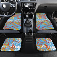 Father's Day Fiji Car Mats Special Dad Polynesia Paradise DT02 Set 4pcs Red - Polynesian Pride