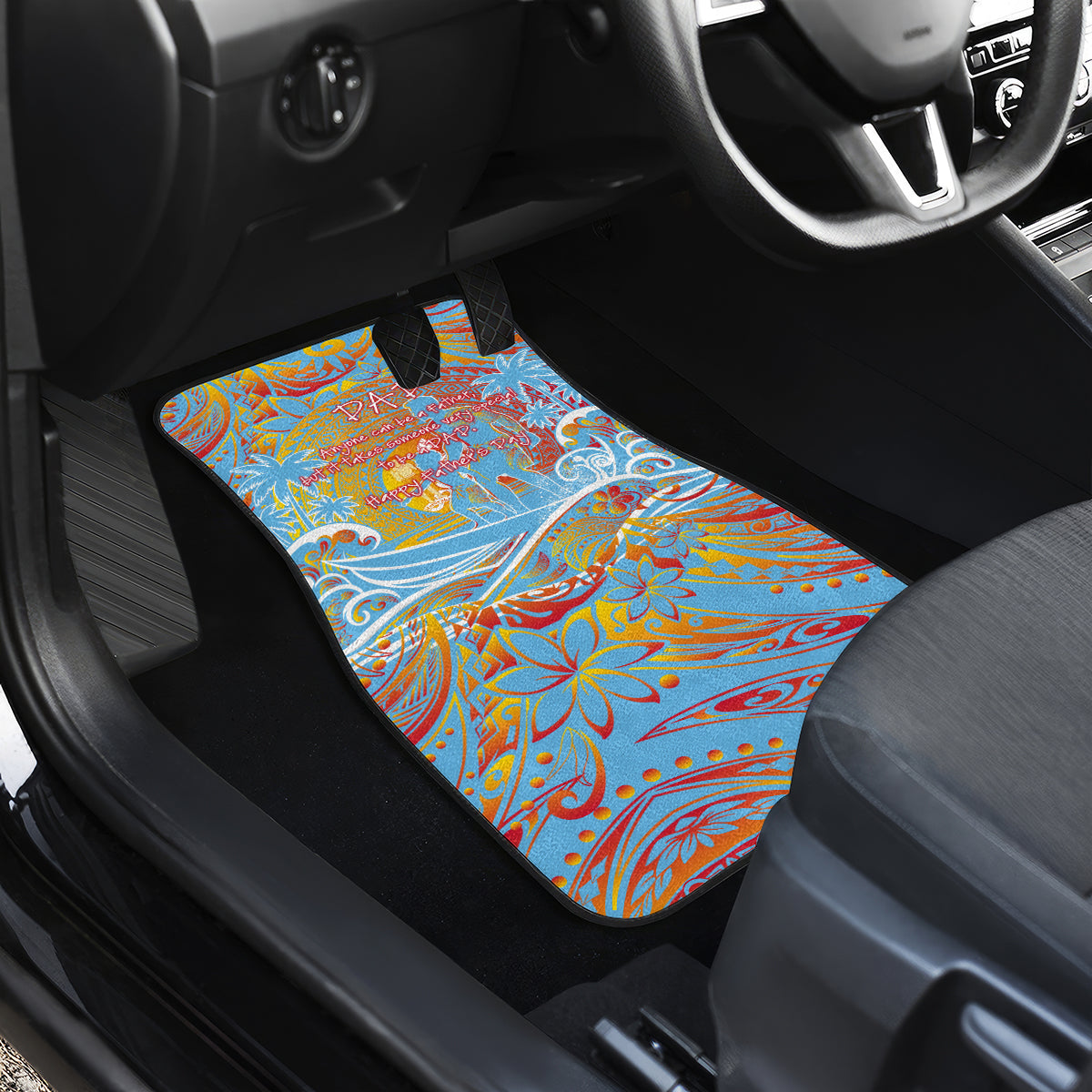 Father's Day Fiji Car Mats Special Dad Polynesia Paradise DT02 - Polynesian Pride