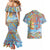 Father's Day Fiji Couples Matching Mermaid Dress and Hawaiian Shirt Special Dad Polynesia Paradise