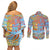 Father's Day Fiji Couples Matching Off Shoulder Short Dress and Long Sleeve Button Shirt Special Dad Polynesia Paradise