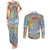 Father's Day Fiji Couples Matching Tank Maxi Dress and Long Sleeve Button Shirt Special Dad Polynesia Paradise