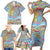 Father's Day Fiji Family Matching Short Sleeve Bodycon Dress and Hawaiian Shirt Special Dad Polynesia Paradise