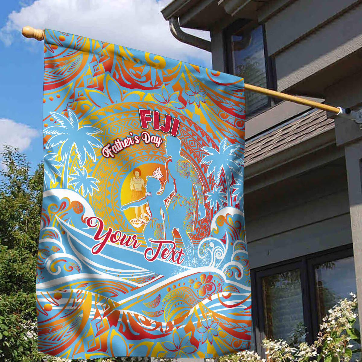 Father's Day Fiji Garden Flag Special Dad Polynesia Paradise DT02 - Polynesian Pride