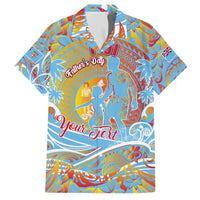 Father's Day Fiji Hawaiian Shirt Special Dad Polynesia Paradise DT02 Red - Polynesian Pride