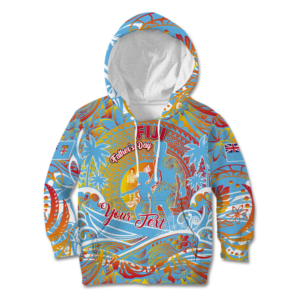 Father's Day Fiji Kid Hoodie Special Dad Polynesia Paradise DT02 Hoodie Red - Polynesian Pride
