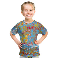 Father's Day Fiji Kid T Shirt Special Dad Polynesia Paradise DT02 Red - Polynesian Pride