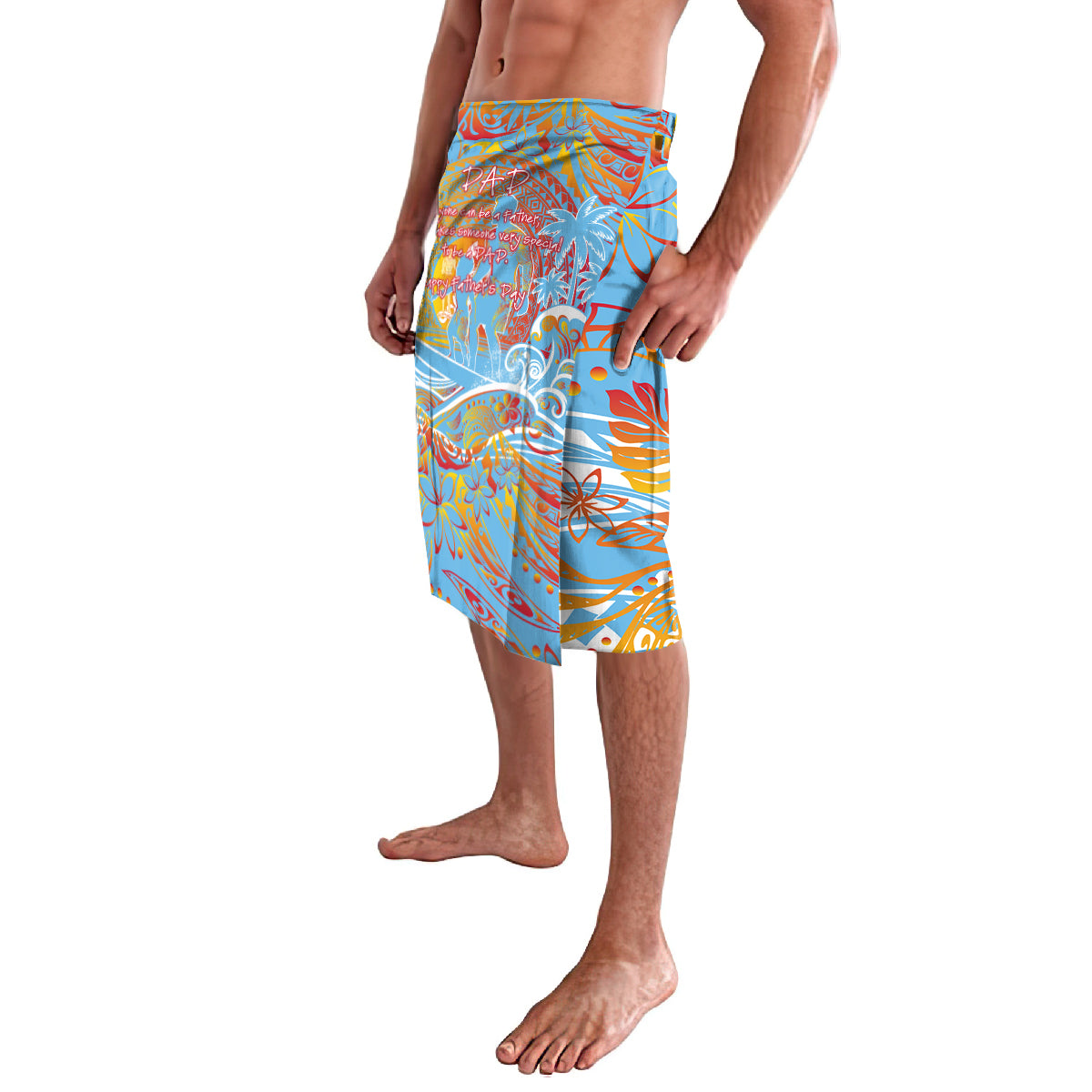 Father's Day Fiji Lavalava Special Dad Polynesia Paradise DT02 - Polynesian Pride