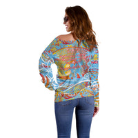 Father's Day Fiji Off Shoulder Sweater Special Dad Polynesia Paradise DT02 - Polynesian Pride