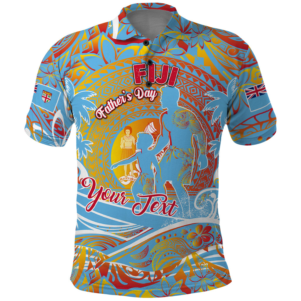 Father's Day Fiji Polo Shirt Special Dad Polynesia Paradise DT02 Red - Polynesian Pride