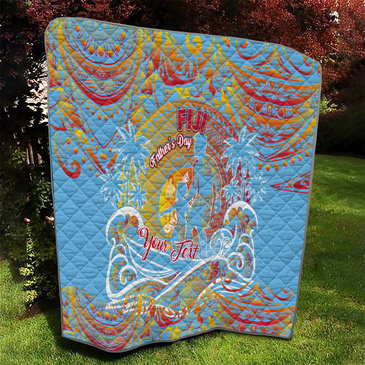 Father's Day Fiji Quilt Special Dad Polynesia Paradise DT02 - Polynesian Pride