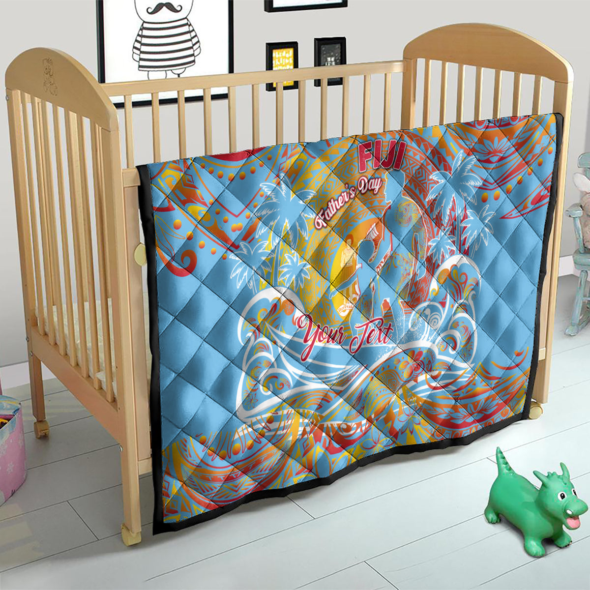 Father's Day Fiji Quilt Special Dad Polynesia Paradise DT02 - Polynesian Pride