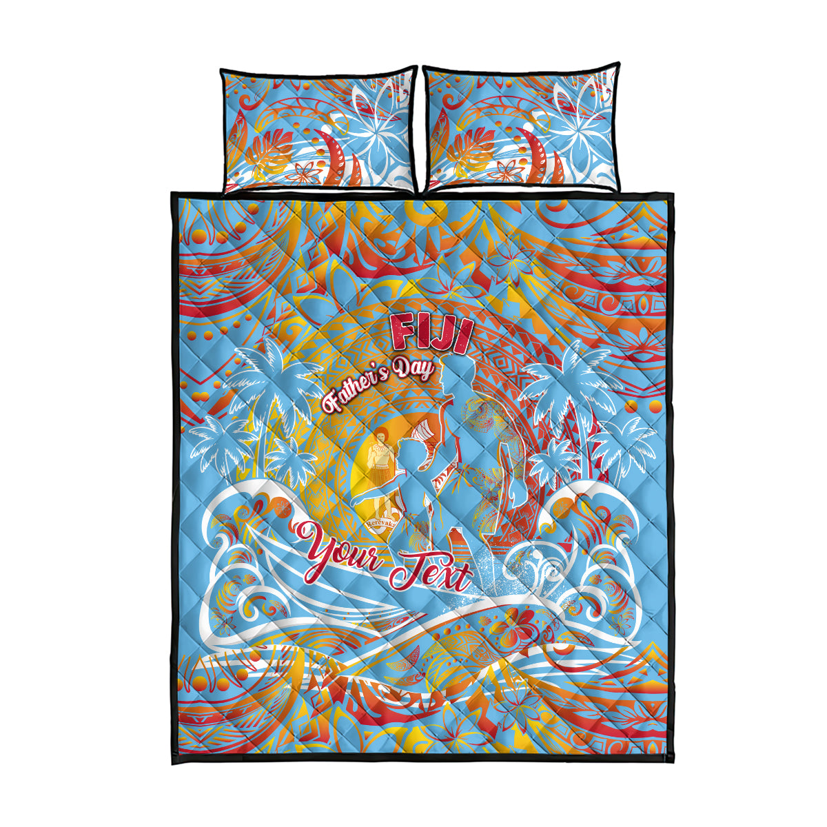 Father's Day Fiji Quilt Bed Set Special Dad Polynesia Paradise DT02 - Polynesian Pride