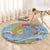 Father's Day Fiji Round Carpet Special Dad Polynesia Paradise