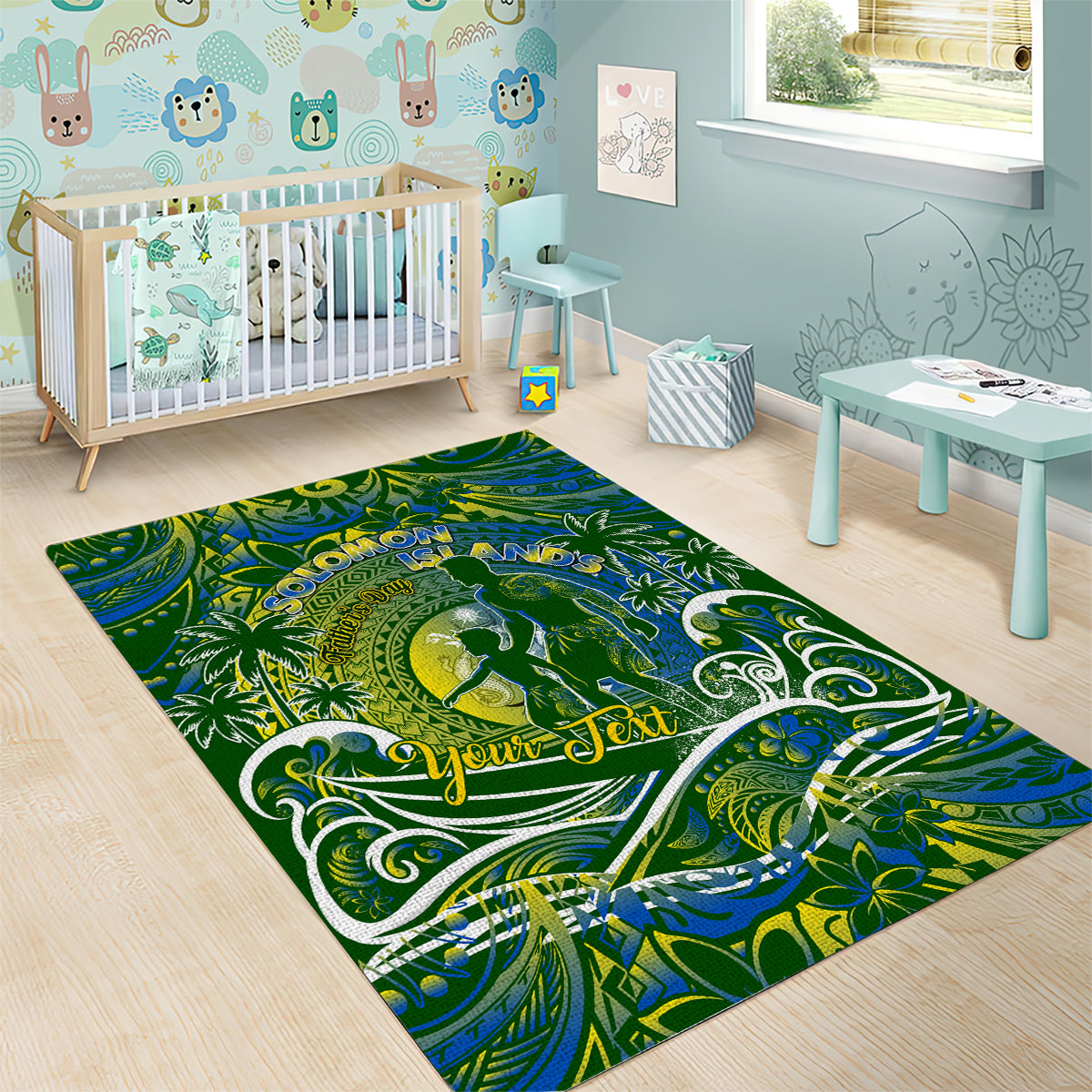 Father's Day Solomon Islands Area Rug Special Dad Polynesia Paradise DT02 - Polynesian Pride
