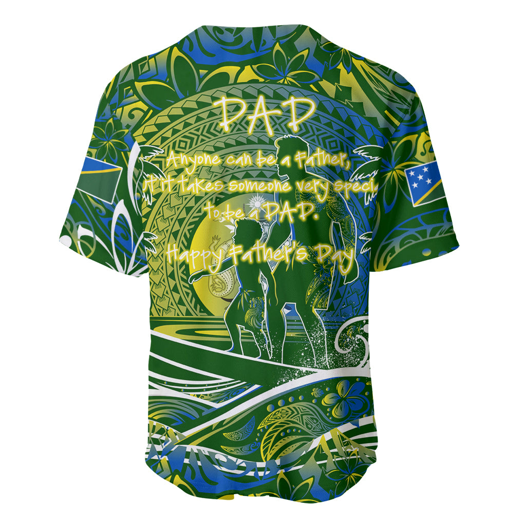 Father's Day Solomon Islands Baseball Jersey Special Dad Polynesia Paradise DT02 - Polynesian Pride