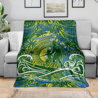 Father's Day Solomon Islands Blanket Special Dad Polynesia Paradise DT02 - Polynesian Pride