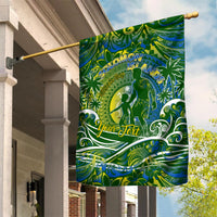 Father's Day Solomon Islands Garden Flag Special Dad Polynesia Paradise DT02 House Flag Green - Polynesian Pride