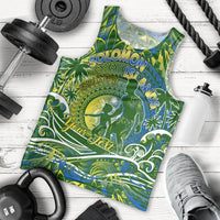 Father's Day Solomon Islands Men Tank Top Special Dad Polynesia Paradise DT02 - Polynesian Pride
