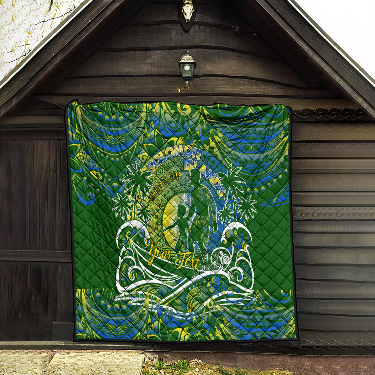 Father's Day Solomon Islands Quilt Special Dad Polynesia Paradise DT02 - Polynesian Pride