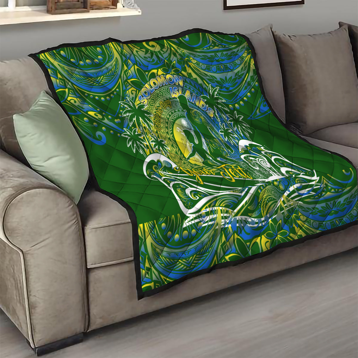 Father's Day Solomon Islands Quilt Special Dad Polynesia Paradise DT02 - Polynesian Pride