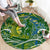 Father's Day Solomon Islands Round Carpet Special Dad Polynesia Paradise