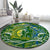 Father's Day Solomon Islands Round Carpet Special Dad Polynesia Paradise