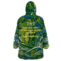 Father's Day Solomon Islands Wearable Blanket Hoodie Special Dad Polynesia Paradise DT02 - Polynesian Pride