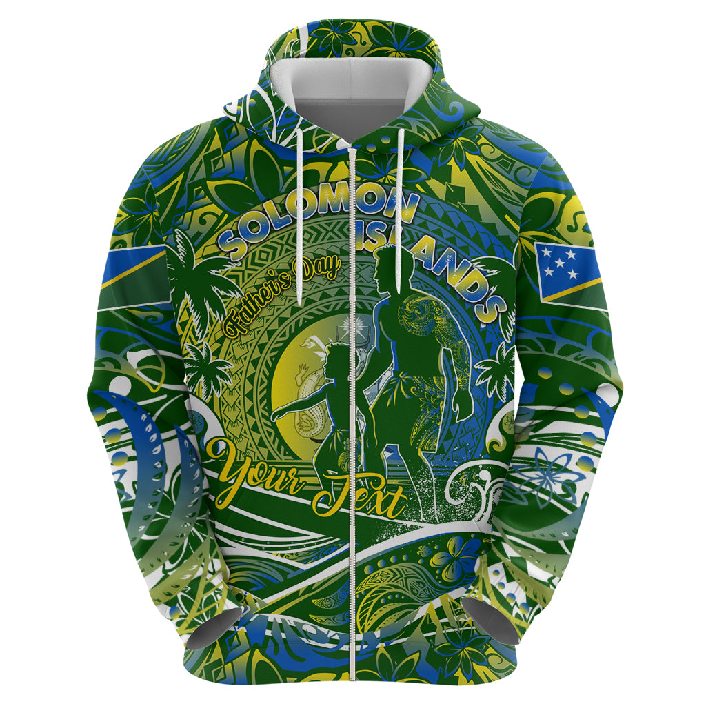 Father's Day Solomon Islands Zip Hoodie Special Dad Polynesia Paradise DT02 - Polynesian Pride