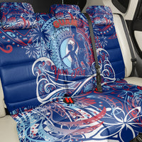 Father's Day Guam Back Car Seat Cover Special Dad Polynesia Paradise DT02 - Polynesian Pride