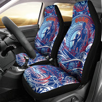 Father's Day Guam Car Seat Cover Special Dad Polynesia Paradise DT02 - Polynesian Pride