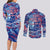 Father's Day Guam Couples Matching Long Sleeve Bodycon Dress and Long Sleeve Button Shirt Special Dad Polynesia Paradise