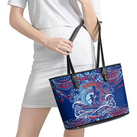 Father's Day Guam Leather Tote Bag Special Dad Polynesia Paradise DT02 - Polynesian Pride
