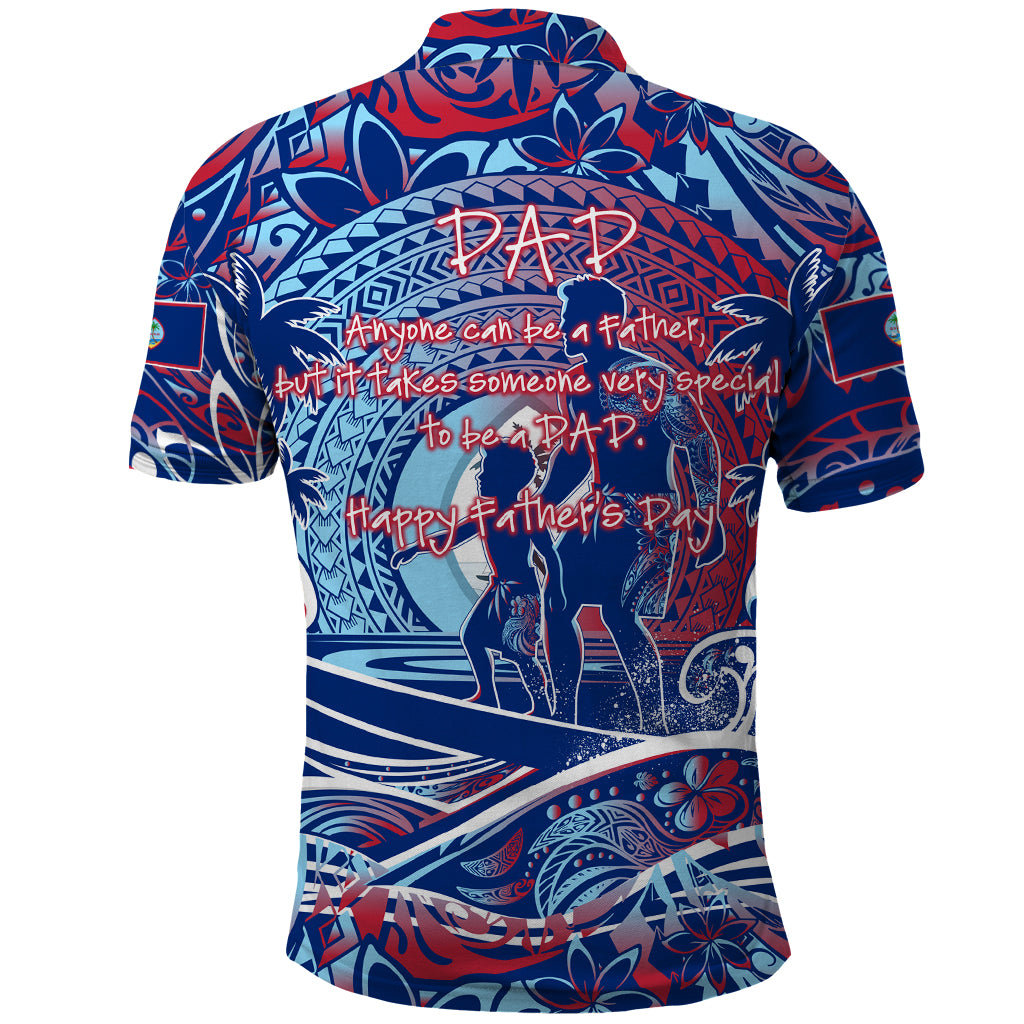 Father's Day Guam Polo Shirt Special Dad Polynesia Paradise DT02 - Polynesian Pride